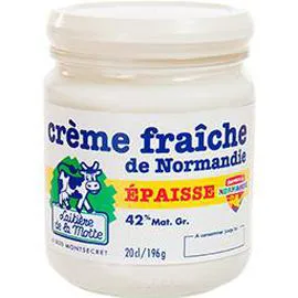 Crème fraîche de Normandie épaisse 42% MG (196g)