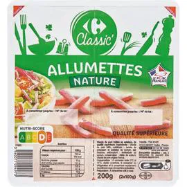 CARREFOUR CLASSIC' Allumettes nature 2x100g