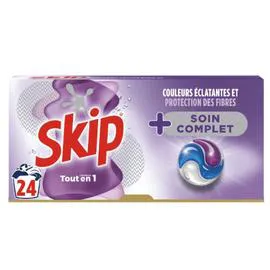 Lessive Capsules tout en 1 Soin Complet (x24)