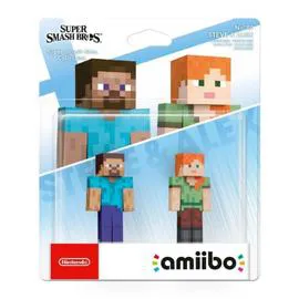 Pack 2 Figurines Amiibo Steve & Alex - Super Smash Bros n°89 (x2)