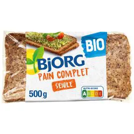 BJORG Pain complet de seigle bio 500g