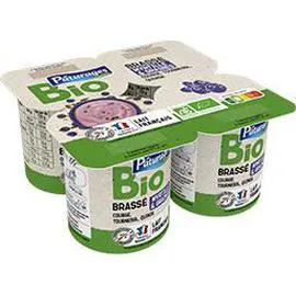 Yaourt brassé myrtille & graines BIO (500g)