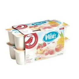 Yaourt brassé et mixé aux fruits panaché (16x125g)