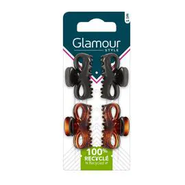 Pinces à Cheveux Noire et Marron (x4)