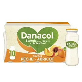 Yaourt à boire pêche abricot 0% MG (8x100g)