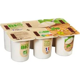 Dessert végétal bio spécialité au soja nature (6x100g)