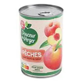 MARQUE REPÈRE, DOUCEUR DU VERGER Pêches Au sirop 230g