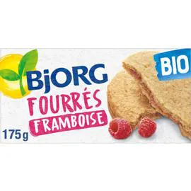 BJORG Biscuits fourrés framboises bio 175g