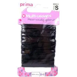 LA BROSSE ET DUPONT, PRIMA Elastique moyen noir 3,6Mx6mm l'unité