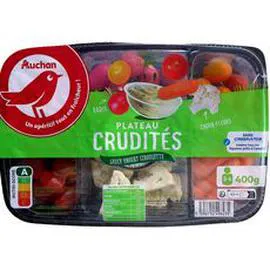 Plateau crudités sauce yaourt ciboulette (400g)