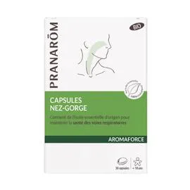 Complément Alimentaire Respiratoire Nez-Gorge Bio Aromaforce (x30)