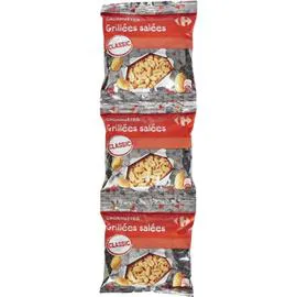Cacahuètes grillées salées (3x125g)