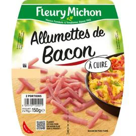 Allumettes de bacon à cuire (2x75g)