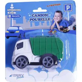 Jouet camion poubelle 12 cm friction - 302001 (l'unité)