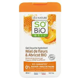Gel Douche Hydratant au Miel de Fleurs et Abricot Bio (450ml)