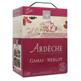 Vin rouge IGP Ardèche Gamay/Merlot (5l)