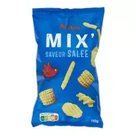 AUCHAN Mix' assortiment de biscuits saveur salée 110g