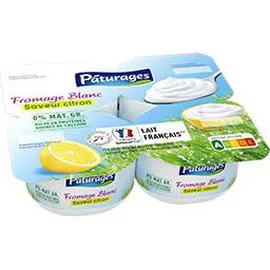 Fromage blanc saveur citron 0% MG (400g)