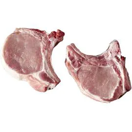 Viande de porc : côtes premières avec os à griller (280g)