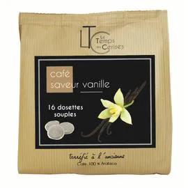 Café dosettes compatibles Senseo saveur vanille x16 (112g)