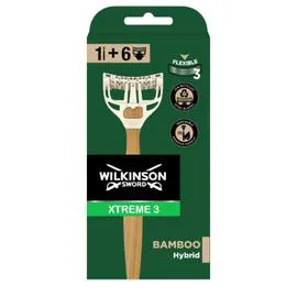 WILKINSON SWORD Rasoir bambou + 6 lames Xtreme 3 l'unité