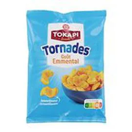 MARQUE REPÈRE, TOKAPI Soufflés Tornades 3D Goût emmental 85g