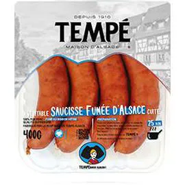 Véritable saucisse fumée d'Alsace cuite (400g)