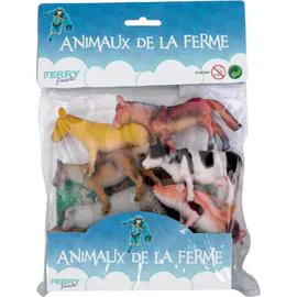 Jouet Sachet 8 Animaux De La Ferme (l'unité)