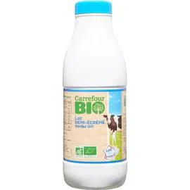 CARREFOUR BIO Lait Demi-Ecreme Bio Stérilisé UHT 1l