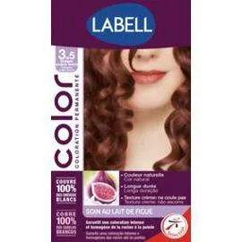 LABELL Coloration permanente 3,5 Châtain acajou foncé 119ml