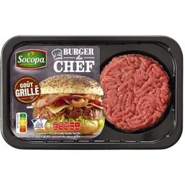 Steaks hachés goût grillé 15% MG (2x125g)