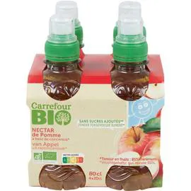 Jus pomme s/sucres ajoutés Bio (4x20cl)