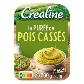 CRÉALINE Purée fraîche de pois cassés 400g