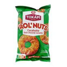 MARQUE REPÈRE, TOKAPI Rol'nuts Chocolat cacahuète 100g