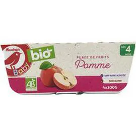 Petit pot dessert pomme dès 4 mois (4x100g)