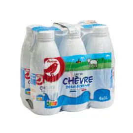 Lait de chèvre demi-écrémé UHT (6x1l)