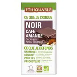 Tablette de Chocolat Noir café cardamon bio (100g)