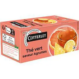 COTTERLEY Thé vert saveur agrumes 40g