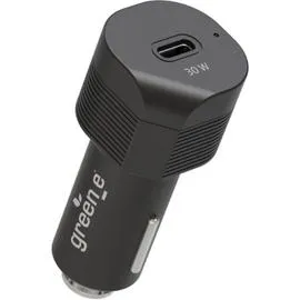 Chargeur allume-cigare USB-C 20W + Cable lightning noir Chargeur (l'unité)