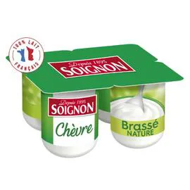Yaourts brassé chèvre nature (4x110g)