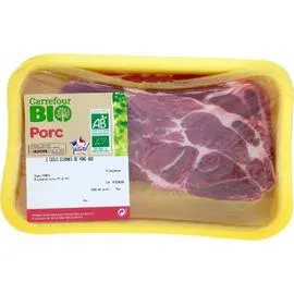 Côtes de porc échines Bio (300g)