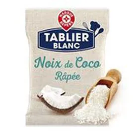 MARQUE REPÈRE, TABLIER BLANC Noix de Coco Râpée 125g