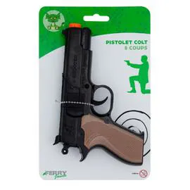 Jouet revolver 8 coups + amorces (l'unité)