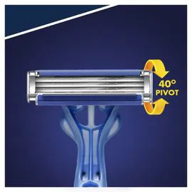 GILLETTE Rasoir Jetables Blue3 Smooth X12 x12