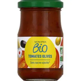 MONOPRIX BIO Sauces tomates olives 200g