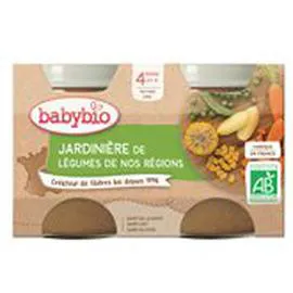BABYBIO Repas bébé - 4 mois Légumes Bio 2x130g
