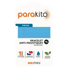 Bracelet Anti-Moustiques Bleu Adulte (l'unité)