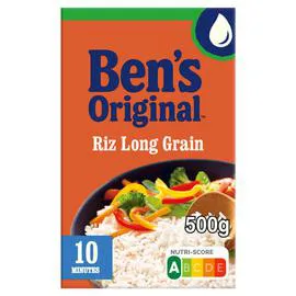 BEN'S ORIGINAL Bens Riz Long Grain en Vrac 10mn de Cuisson 500g