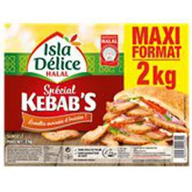 Lamelles Kebab Halal Marinées et Braisées (2kg)