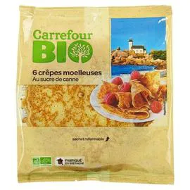 CARREFOUR BIO Crêpes bio au sucre de canne 210g